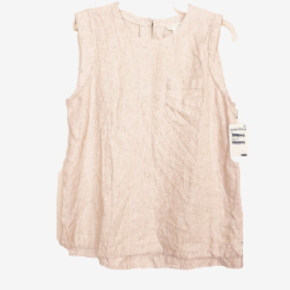 Caslon Pullover Blouse Linen Blend ~ Size S ~ NWT $59